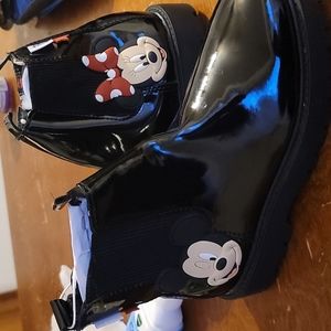 All black boots  size 4